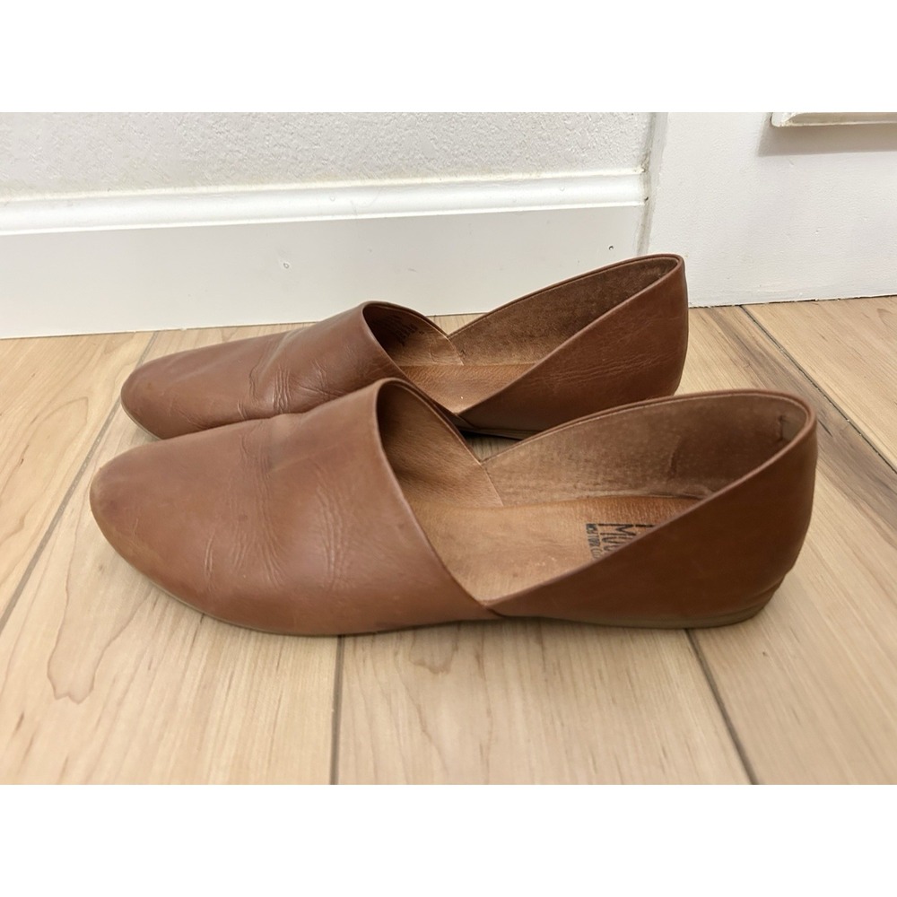 Miz Mooz KIMMY Flats Shoes Womens Size 9 EU 40 Brown Leather Flats Slip On